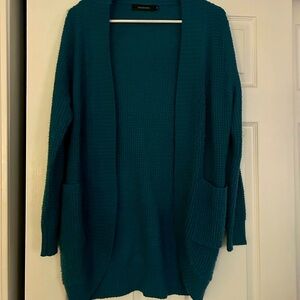 Beautiful teal blue cardigan women’s medium